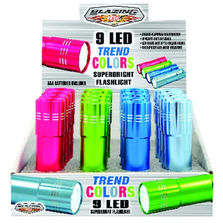 BLAZING LEDZ Trend Colors 54 lm Assorted LED Flashlight AAA Battery 900236